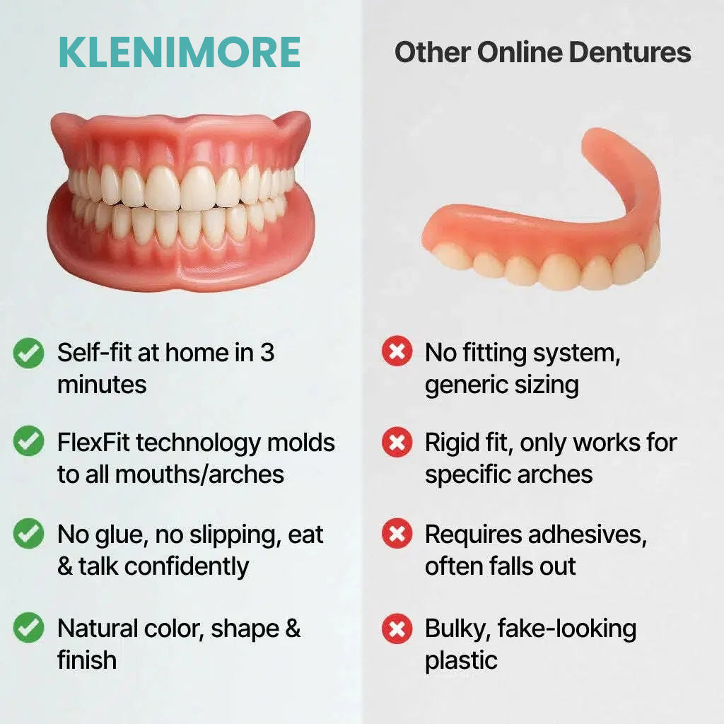 Custom-Fit Instant Smile Dentures – Natural Looking Comfort Fit