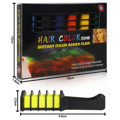 🔥LAST DAY 50% OFF -✨Instant Hair Color Comb - Non-Toxic Water-Washable Quick Dry Vibrant Temporary Color for Fashion Enthusiasts - Haircare