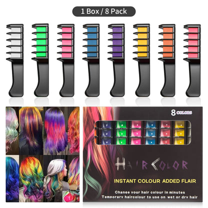🔥LAST DAY 50% OFF -✨Instant Hair Color Comb - Non-Toxic Water-Washable Quick Dry Vibrant Temporary Color for Fashion Enthusiasts - Haircare