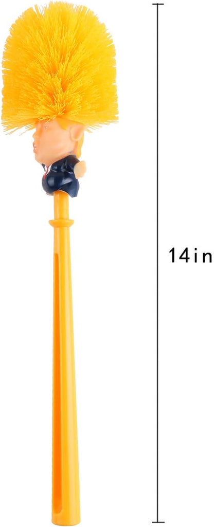 Funny Toilet Brush,Prank Toilet Brush Cleaner, Funny Toilet Scubber,Make Toilet Great Again, Commander in Crap (Thumb Up Toilet Brush)