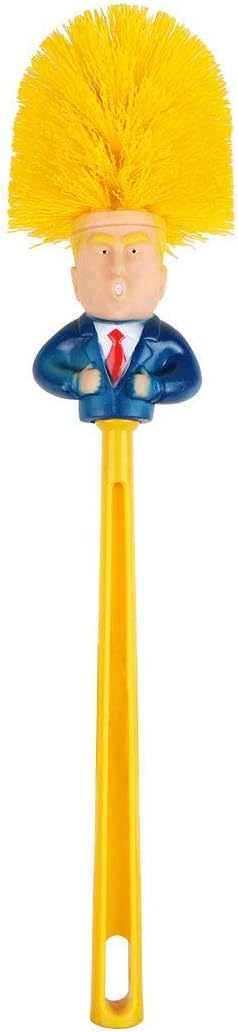 Funny Toilet Brush,Prank Toilet Brush Cleaner, Funny Toilet Scubber,Make Toilet Great Again, Commander in Crap (Thumb Up Toilet Brush)