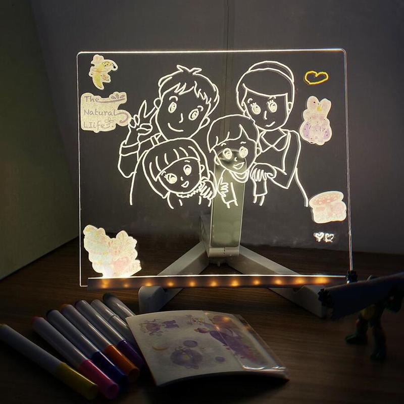 🏆Save 49%🏆 Creative Rewritable Acrylic LED Message Board -(with 7 Pens)