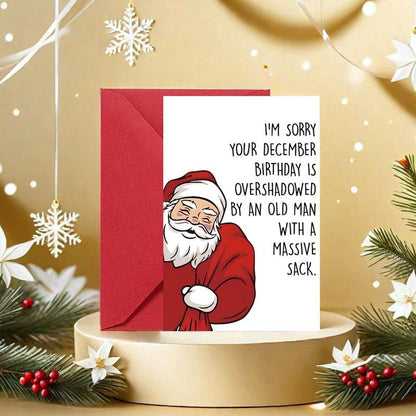 🎅 Cartoon Santa Claus Birthday Card