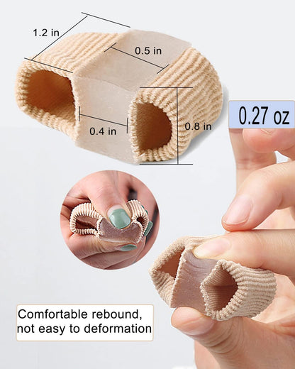 2PCS Gel Bunion Toe Separators – Pain Relief Toe Corrector & Hammer Toe Straightener for Women and Men