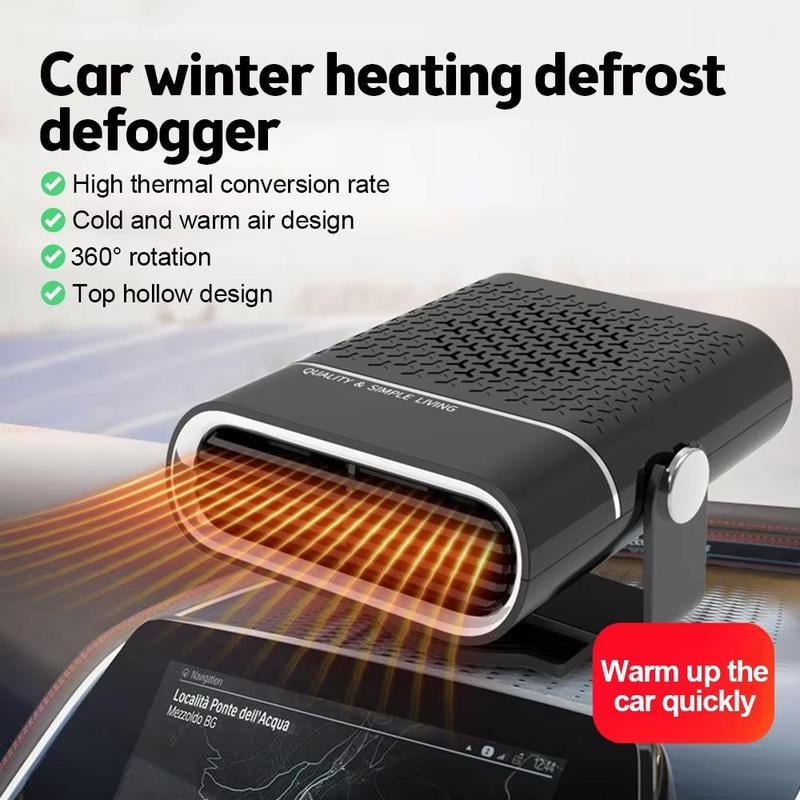 💥LAST DAY 49% OFF-🔥Car Heater Portable Electric Heating Fan Defogger Defroster Demister 12V/24V