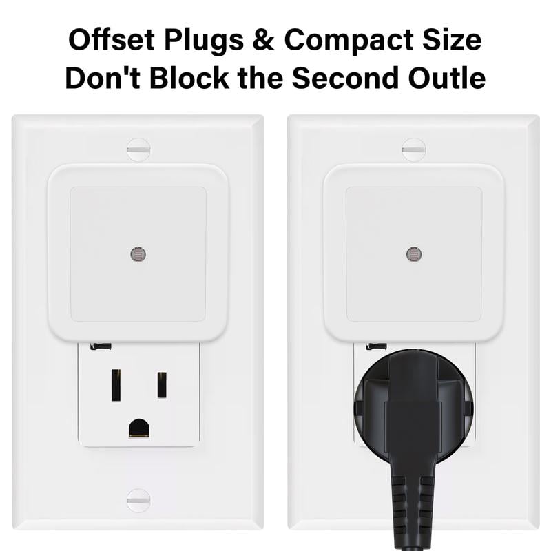 ✨Warm White Night Lights Plug into Wall, Plug in Night Light, Dusk to Dawn Nightlight Led Night Lights for Bedroom, Bathroom, Hallway