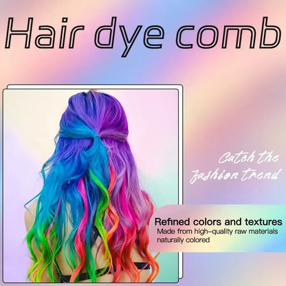 🔥LAST DAY 50% OFF -✨Instant Hair Color Comb - Non-Toxic Water-Washable Quick Dry Vibrant Temporary Color for Fashion Enthusiasts - Haircare