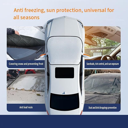 LEIBOO Car Windshield Cover – All-Season Protection from Snow, Ice, Frost & Sun