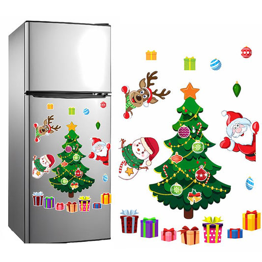 Festive Fridge Magnets – Santa & Christmas Tree Magnetic Decor for Home & Party